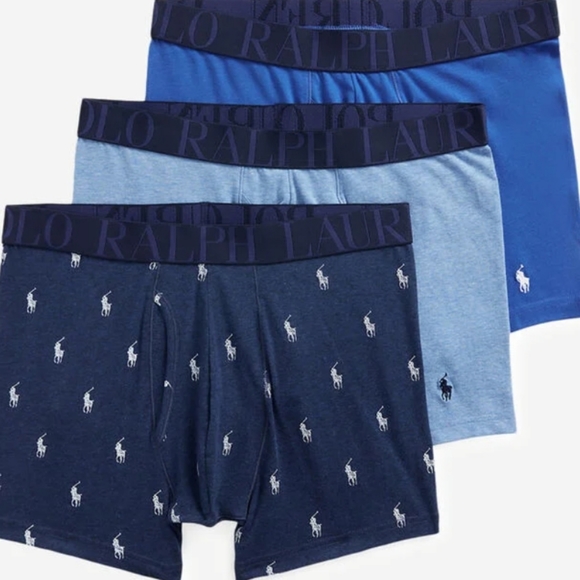 RALPH LAUREN POLO 3PK STRETCH BOXER BRIEFS - Picture 1 of 1